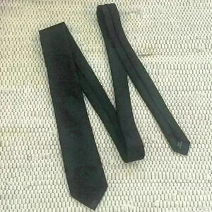 Haggar Dark Gray Neck Tie with End Loop